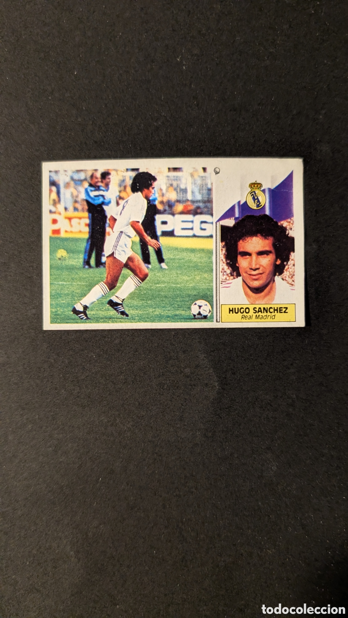 Figurine di Calcio: L1 HUGO SANCHEZ REAL MADRID LIGA E&Ccedil;STE 1986/87 86 87 DESPEGADO