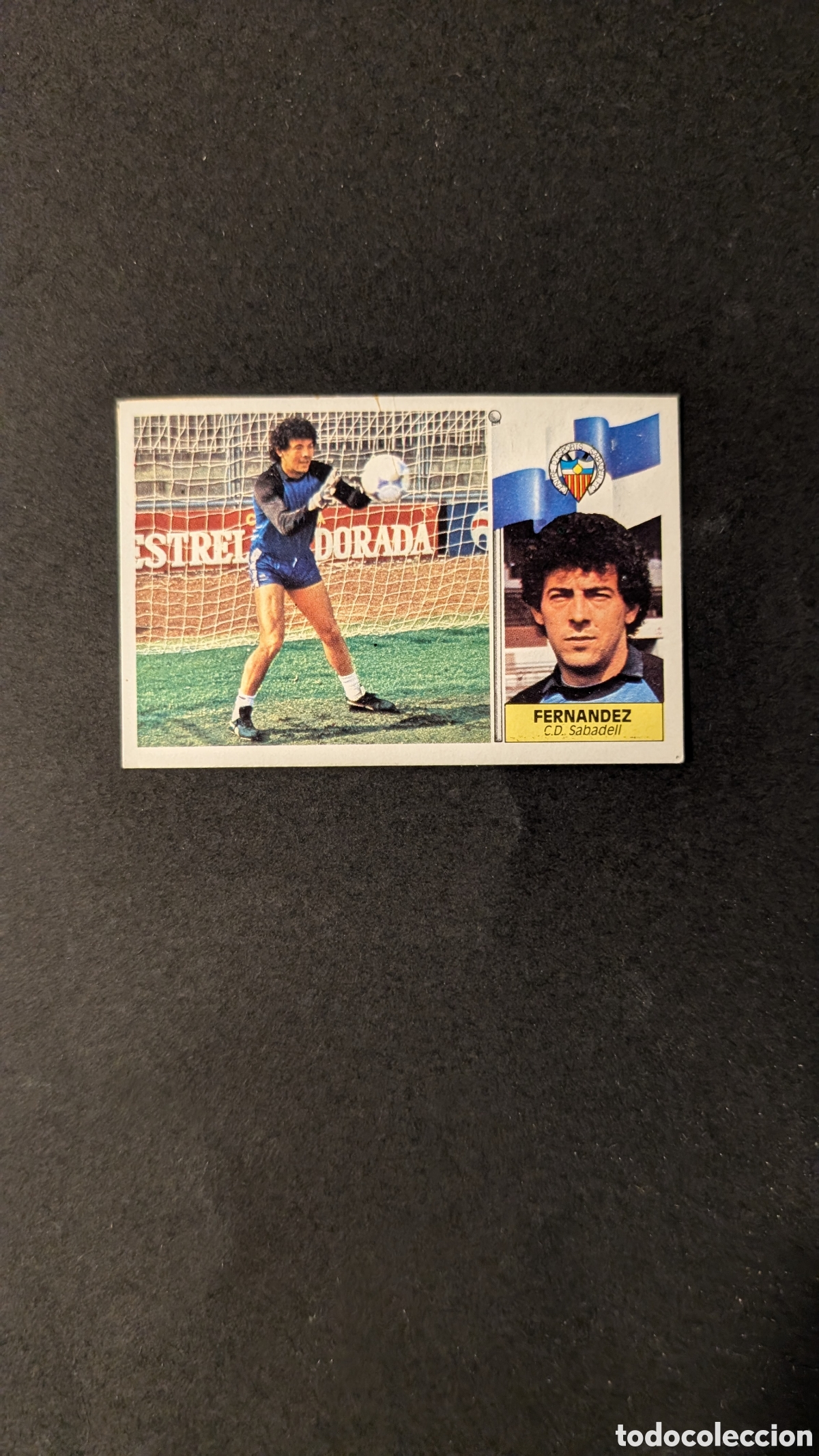 Fu&szlig;ball-Sticker: L1 FERNANDEZ SABADELL BAJA LIGA ESTE 1986/87 86 87 DESPEGADO