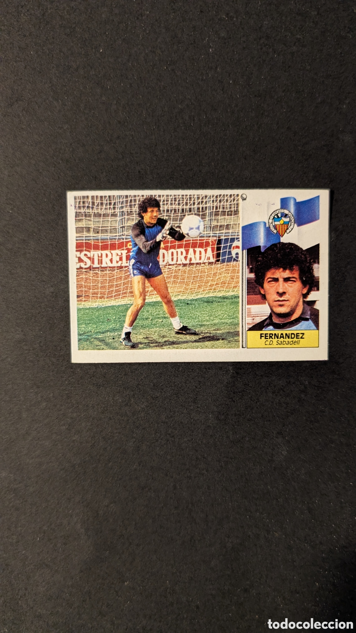 Fu&szlig;ball-Sticker: L1 FERNANDEZ SABADELL BAJA LIGA ESTE 1986/87 86 87 DESPEGADO