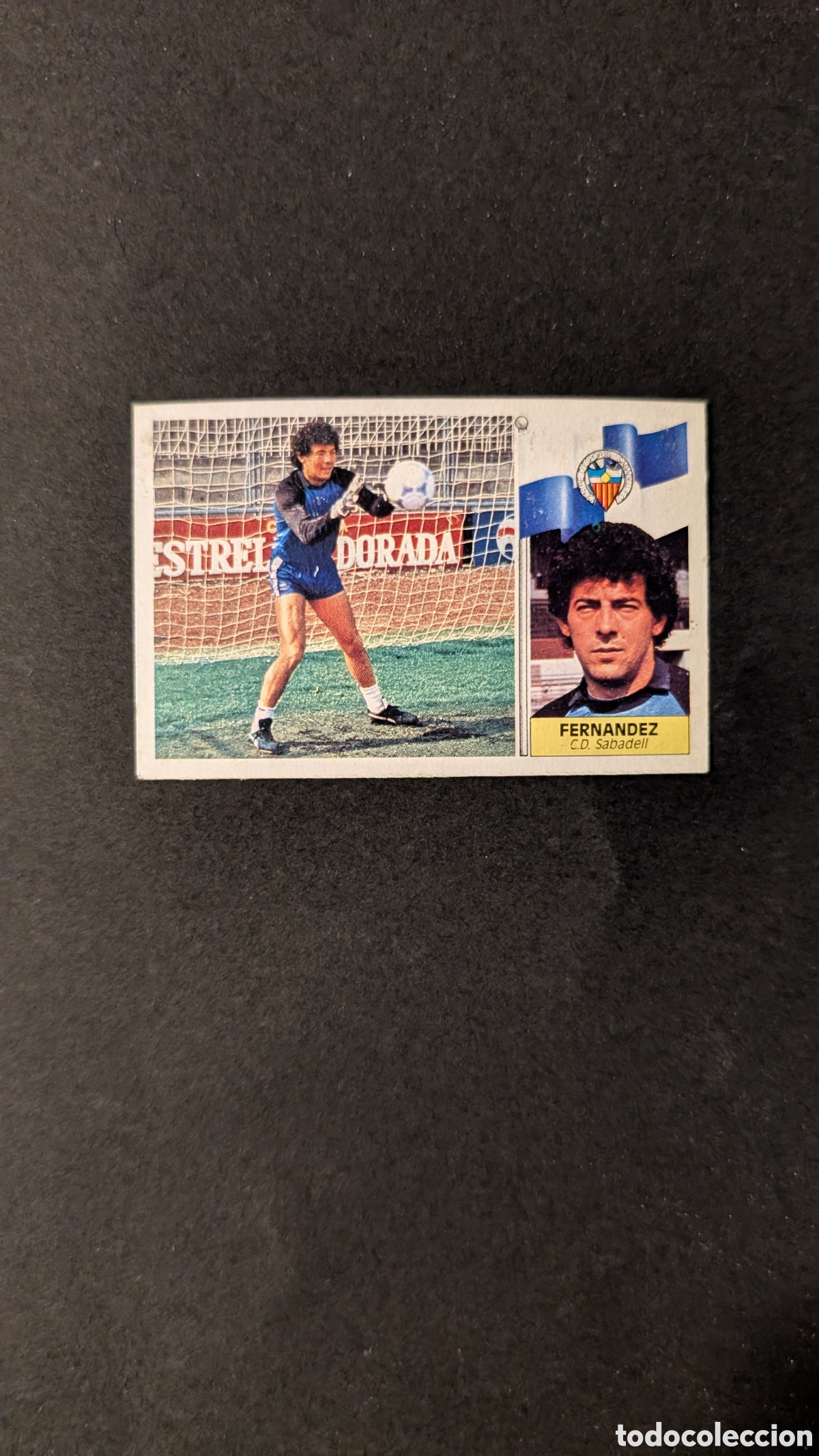 Fu&szlig;ball-Sticker: L1 FERNANDEZ SABADELL BAJA LIGA ESTE 1986/87 86 87 DESPEGADO