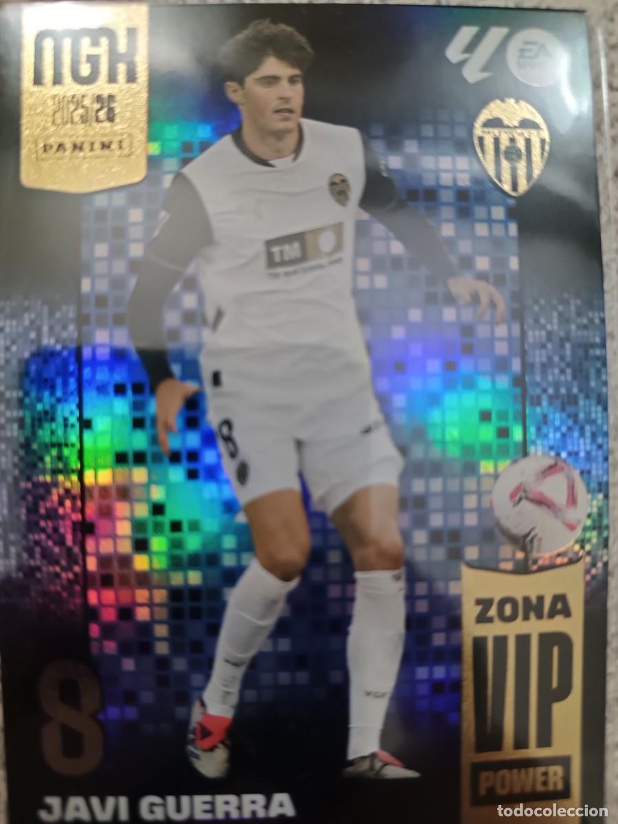 Cromos de f&uacute;tbol: MEGACRACKS 2025-2026 P398 JAVI GUERRA ZONA VIP POWER