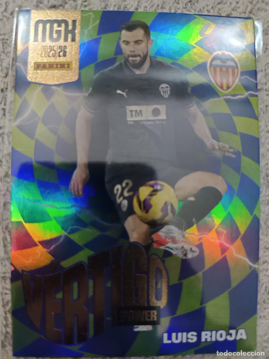 Cromos de f&uacute;tbol: MEGACRACKS 2025-2026 P385 LUIS RIOJA VALENCIA CF VERTIGO POWER