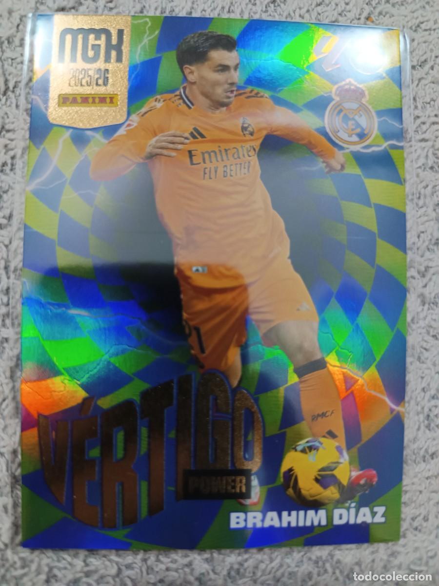 Cromos de f&uacute;tbol: MEGACRACKS 2025-2026 P381 BRAHIM DIAZ VERTIGO POWER