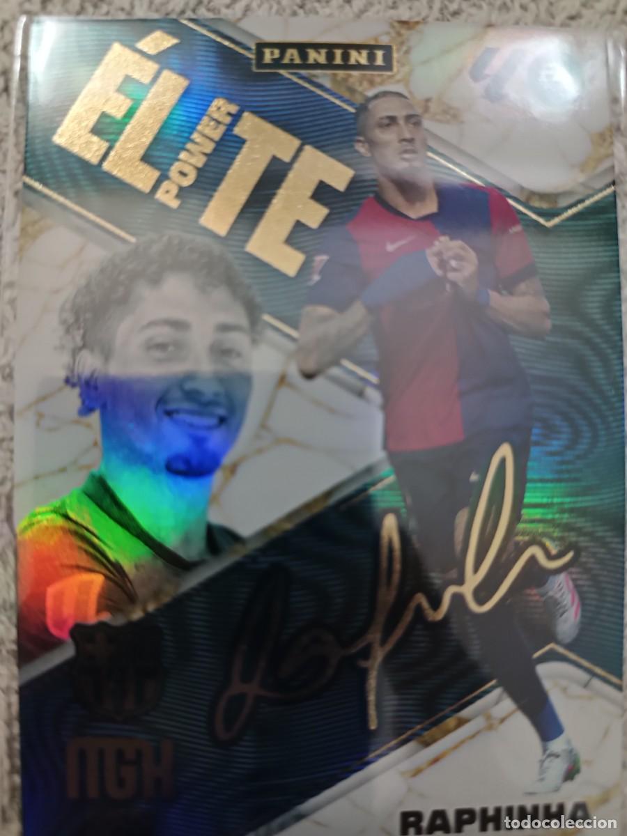 Cromos de f&uacute;tbol: MEGACRACKS 2025-2026 P16 RAPHINHA &Eacute;LITE POWER FIRMADA