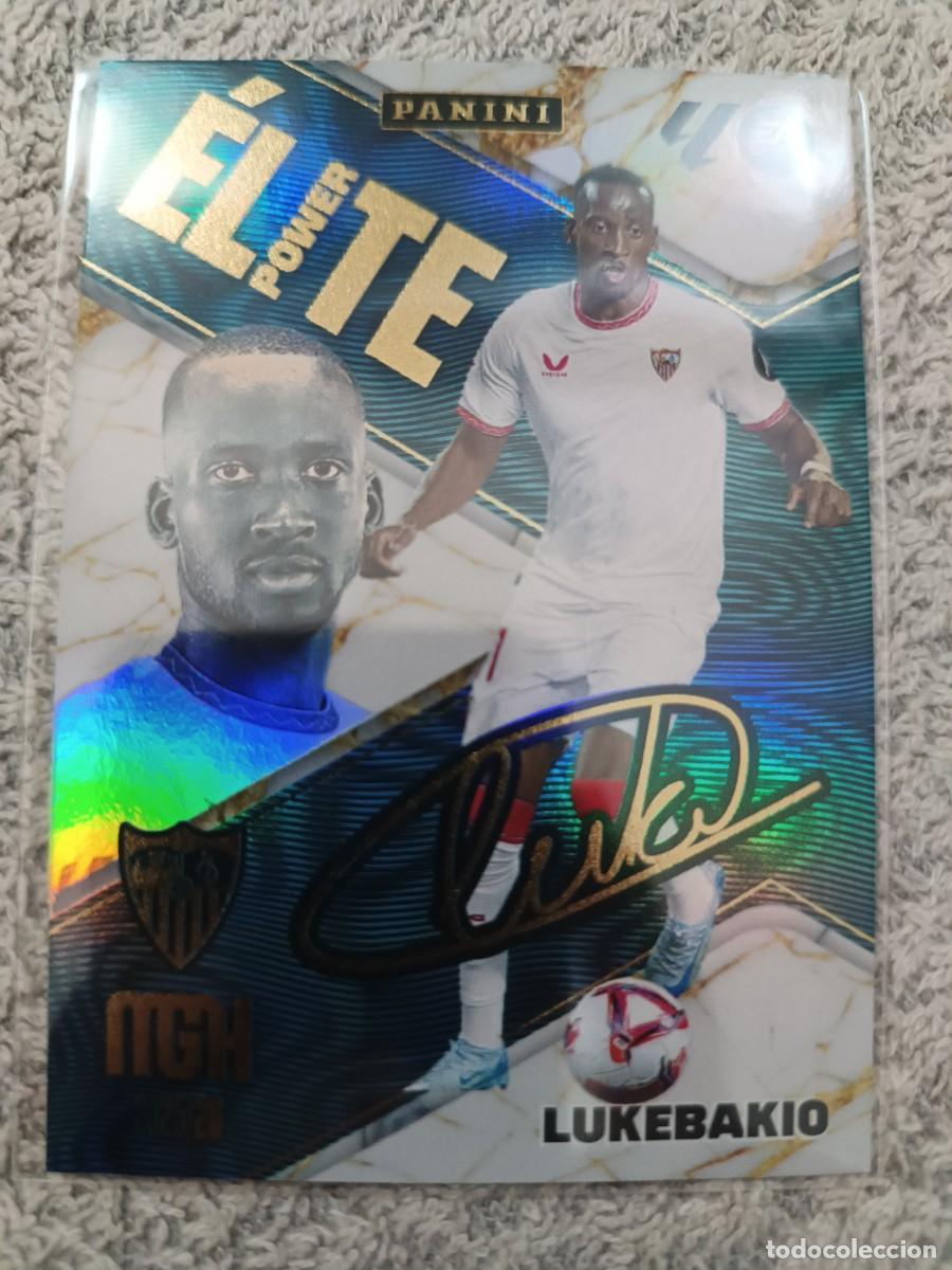 Cromos de f&uacute;tbol: MEGACRACKS 2025-2026 P11 LUKEBAKIO ELITE POWER FIRMADA