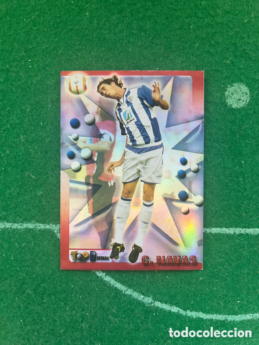 Cromos de f&uacute;tbol: 27 C&Eacute;SAR NAVAS M&Aacute;LAGA TOP LIGA 2005 2006 MUNDICROMO TOP DEFENSA BRILLO