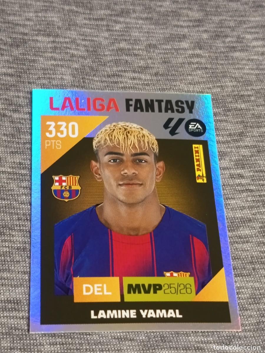 Cromos de f&uacute;tbol: Liga este 26 27 Panini LAMINE YAMAL N&deg;5 LIGA FANTASY nuevo