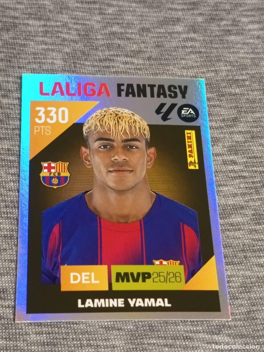 Cromos de f&uacute;tbol: Liga este 26 27 Panini LAMINE YAMAL N&deg;5 LIGA FANTASY nuevo