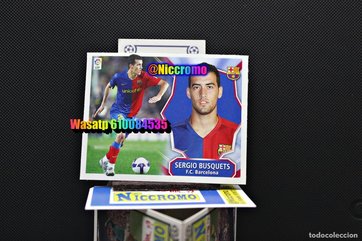 Cromos de f&uacute;tbol: sergio busquets barcelona 2008 2009 nuevo sin pegar fichaje invierno ampliacion liga 08 09 niccromo