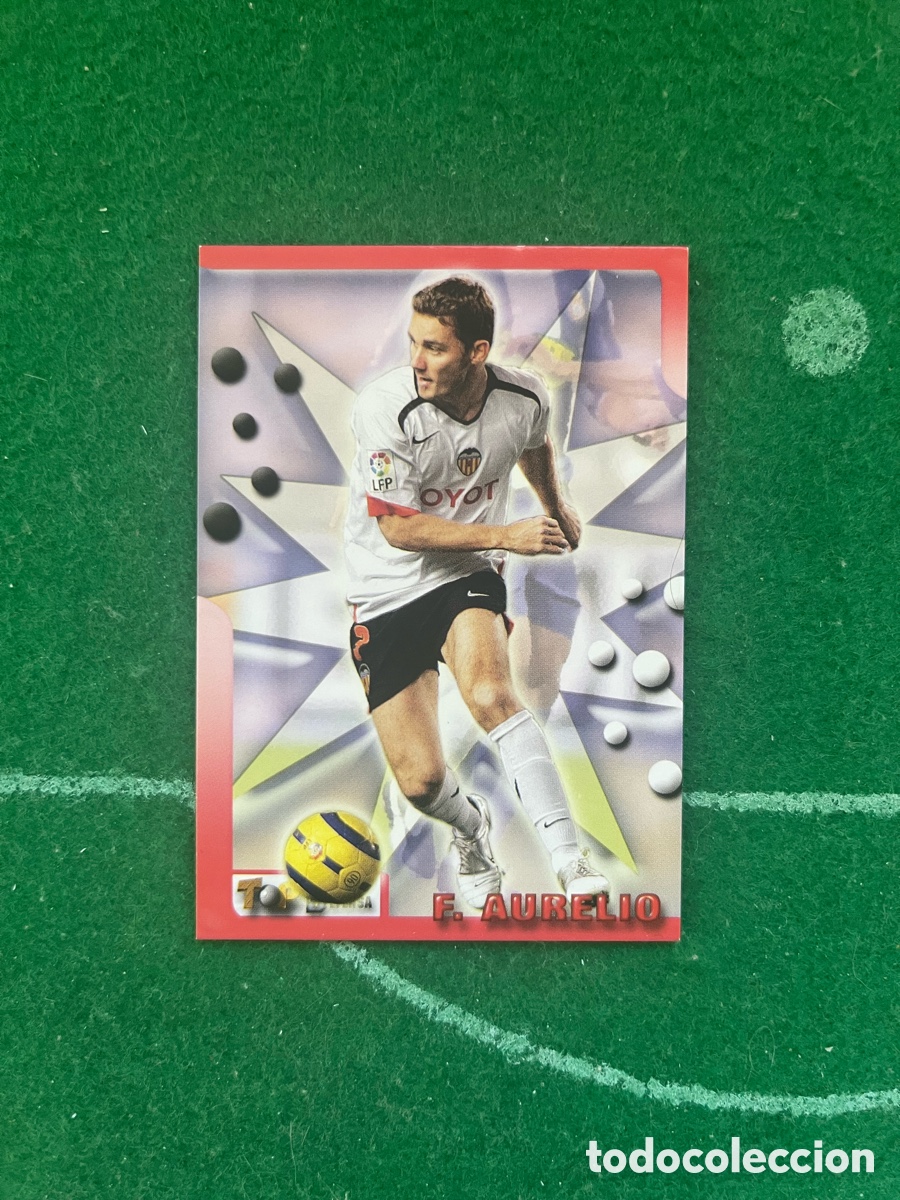 Cromos de f&uacute;tbol: 79 FABIO AURELIO VALENCIA TOP LIGA 2005 2006 MUNDICROMO TOP DEFENSA