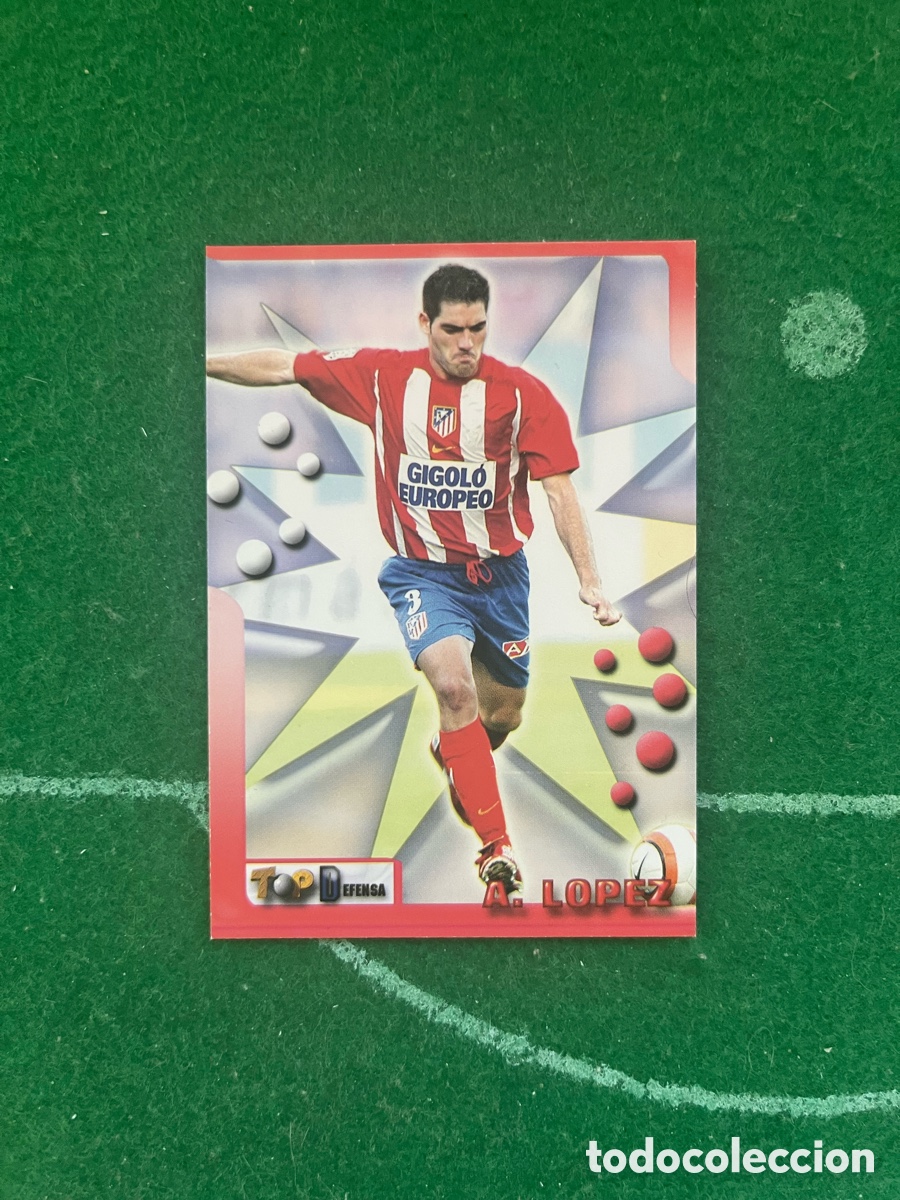 Cromos de f&uacute;tbol: 83 ANTONIO L&Oacute;PEZ ATL&Eacute;TICO DE MADRID TOP LIGA 2005 2006 MUNDICROMO TOP DEFENSA
