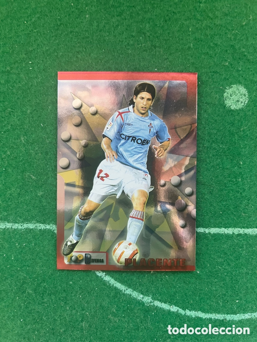 Cromos de f&uacute;tbol: 89 PLACENTE CELTA DE VIGO TOP LIGA 2005 2006 MUNDICROMO TOP DEFENSA BRILLO