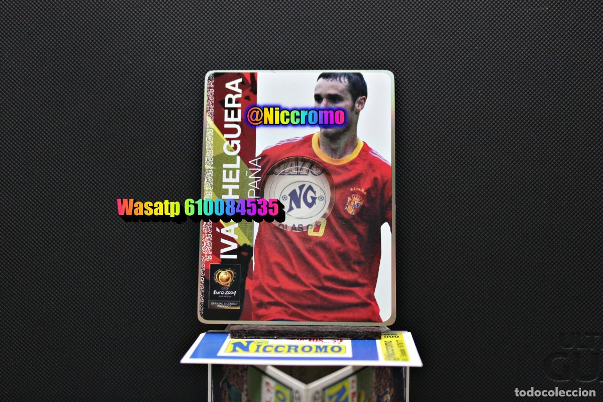 Cromos de f&uacute;tbol: ivan helguera espa&ntilde;a tarjeta - cd euro 2004 nuevo ed, serious + en niccromo