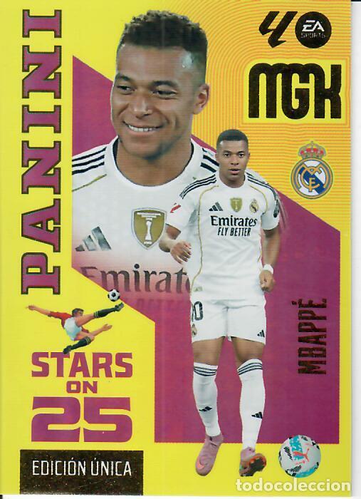Cromos de f&uacute;tbol: TRADING CARD PANINI MEGACRACKS 26 27 - MGK 450 STARS ON 25 - MBAPP&Eacute; - REAL MADRID - EDICI&Oacute;N &Uacute;NICA