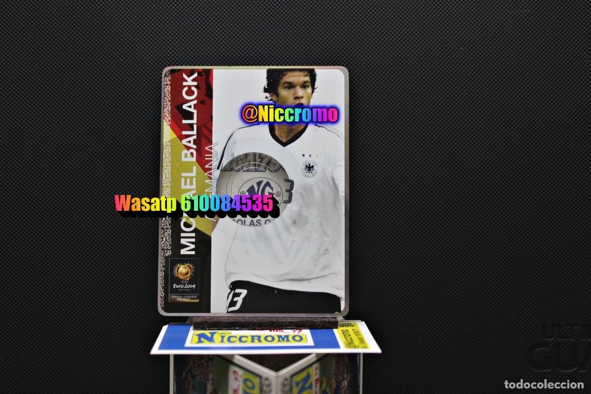 Cromos de f&uacute;tbol: michael ballack alemania tarjeta - cd euro 2004 nuevo ed, serious + en niccromo