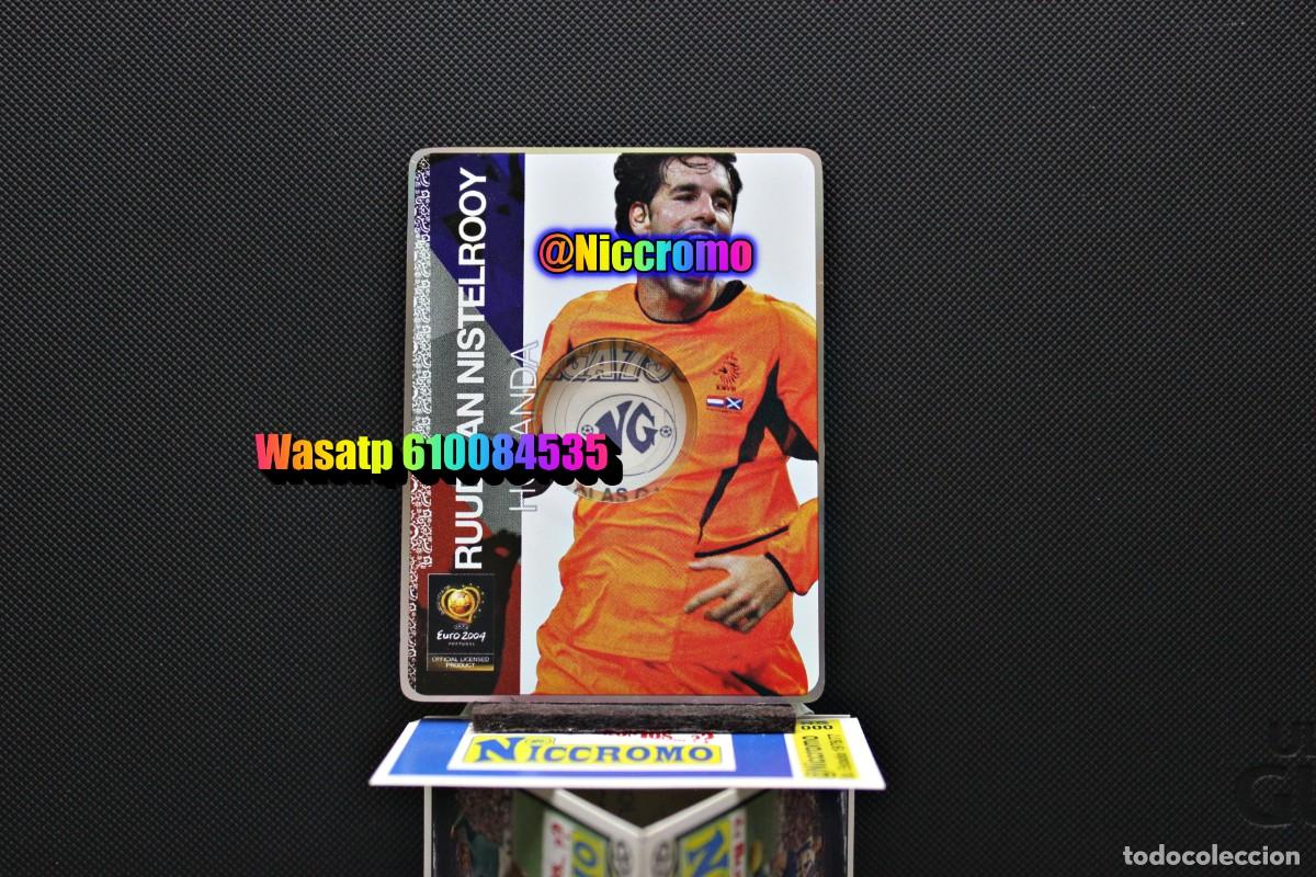 Cromos de f&uacute;tbol: van nistelrooy holanda tarjeta - cd euro 2004 nuevo ed, serious + en niccromo