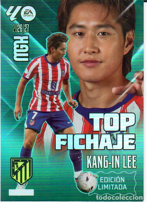 Cromos de f&uacute;tbol: TRADING CARD PANINI MEGACRACKS 26 27 - MGK TOP FICHAJE KANG-IN LEE ATL&Eacute;TICO MADRID EDICI&Oacute;N LIMITADA