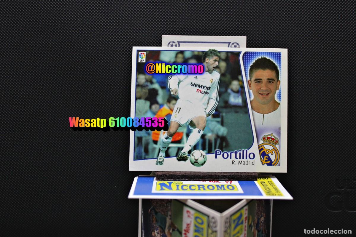 Cromos de f&uacute;tbol: portillo real madrid 2004 2005 nuevo sin pegar liga futbol 04 05 + en niccromo