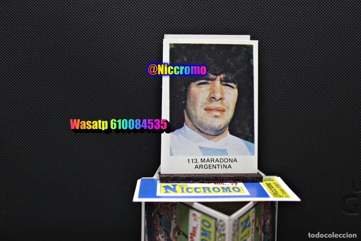 Cromos de f&uacute;tbol: maradona espa&ntilde;a 82 ed venlico mundial nuevo sin pegar liga futbol FIFA WORLD CUP 1982 + en niccromo