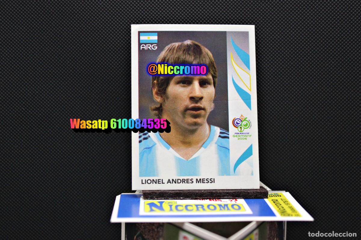 Cromos de f&uacute;tbol: messi alemania 2006 ed panini mundial nuevo sin pegar liga futbol FIFA WORLD CUP 06 + en niccromo