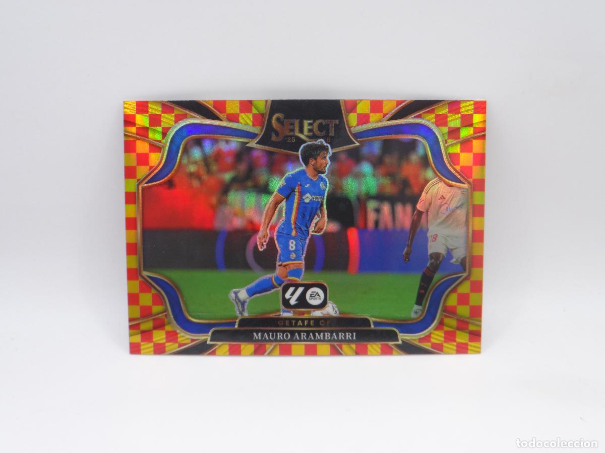 Cromos de f&uacute;tbol: 249 MAURO ARAMBARRI CHECKERBOARD GETAFE PANINI SELECT 2025 2026 25 26 PRIZM