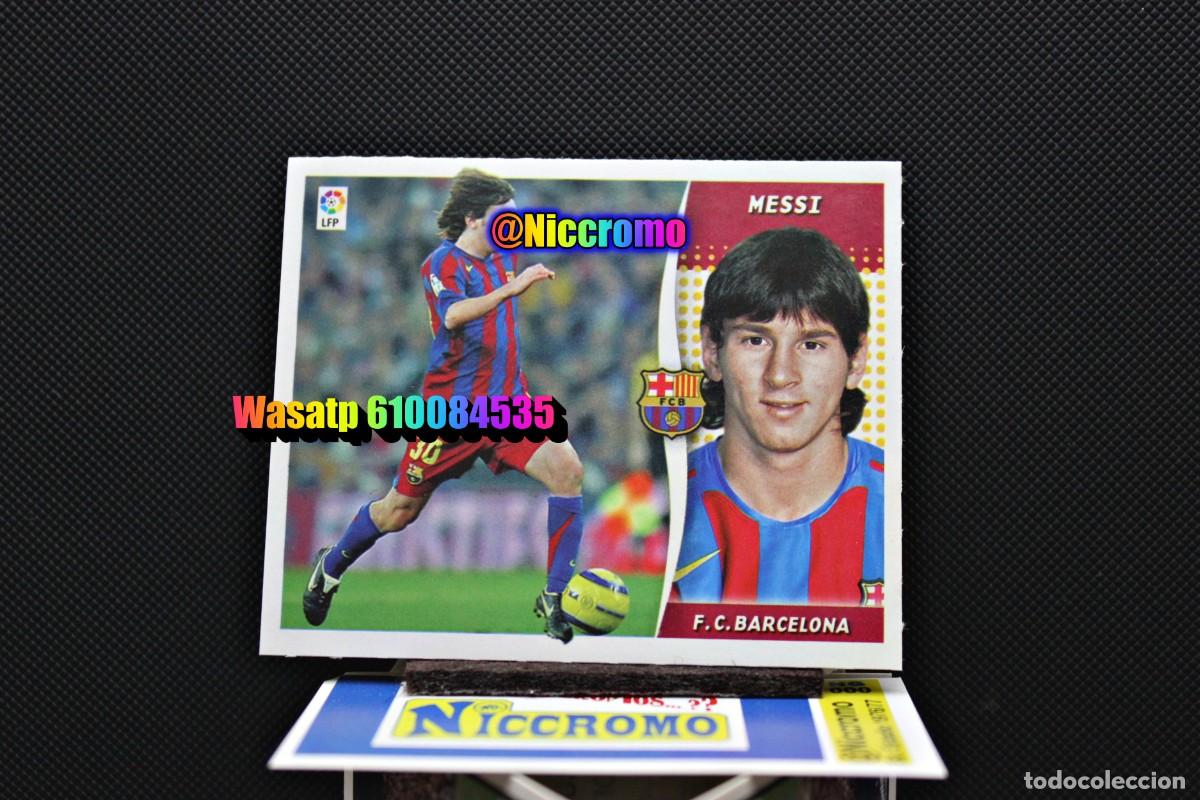 Cromos de f&uacute;tbol: messi barcelona 2006 2007 ed este no panini cromo nuevo sin pegar liga futbol 06 07 + en niccromo