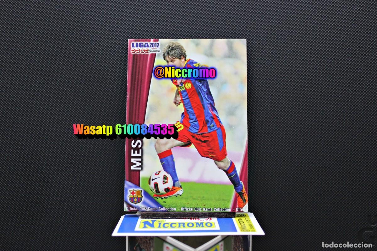 Cromos de f&uacute;tbol: messi barcelona 2012 mundicromo tarjeta nuevo sin pegar liga futbol 2011 12 + en niccromo