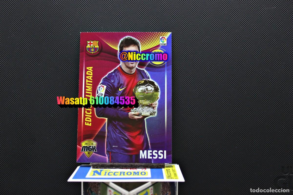 Cromos de f&uacute;tbol: messi barcelona 2015 megacracks limitada tarjeta nuevo sin pegar liga futbol 15 2016 + en niccromo