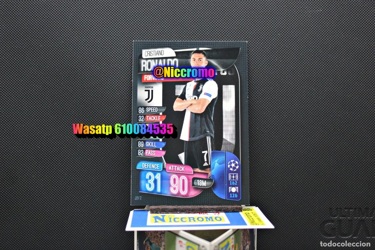Cromos de f&uacute;tbol: cristiano ronaldo juventus match attax 2019 20 tarjeta nueva sin pegar liga futbol + en niccromo