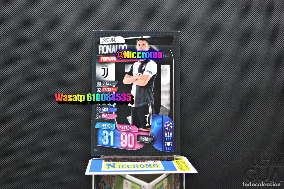 Cromos de f&uacute;tbol: cristiano ronaldo juventus match attax 2019 20 tarjeta nueva sin pegar liga futbol + en niccromo