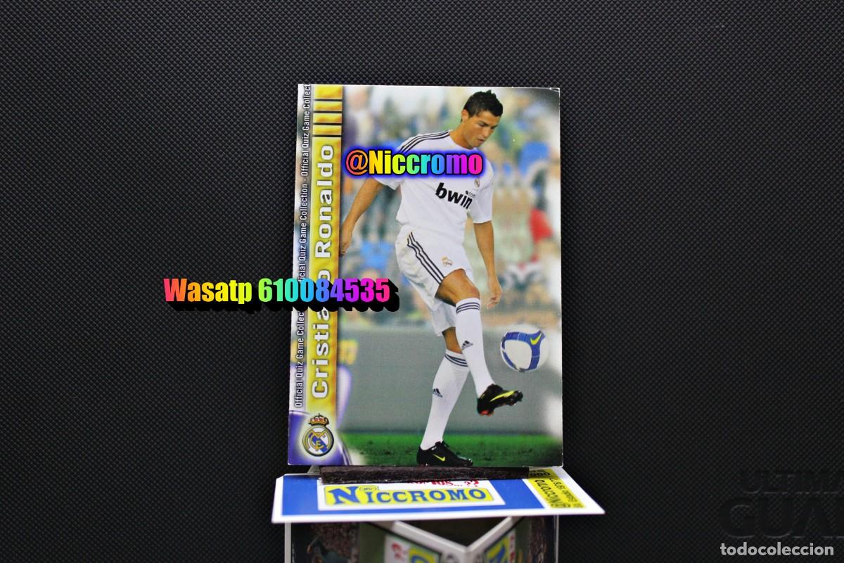Cromos de f&uacute;tbol: cristiano ronaldo real madrid 09 2010 mundicromo tarjeta nueva sin pegar liga futbol + en niccromo
