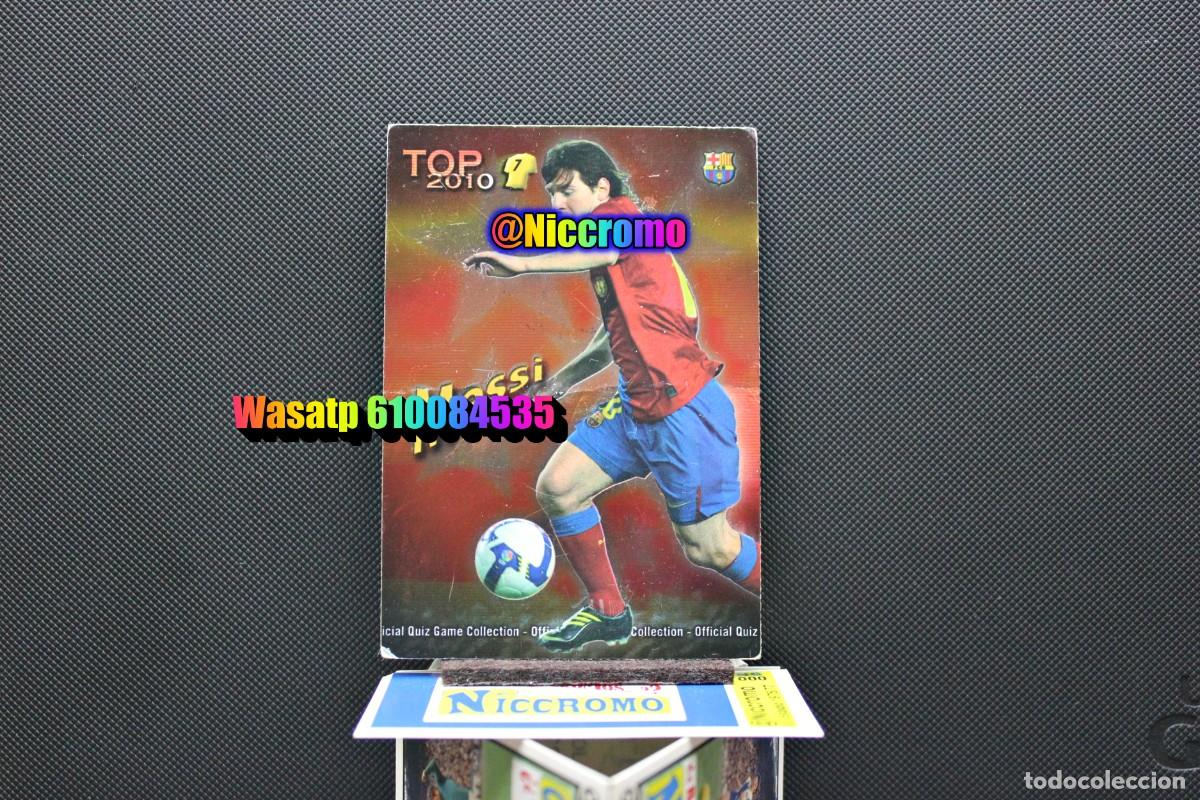 Cromos de f&uacute;tbol: messi barcelona top 2010 mundicromo tarjeta 2009 10 + niccromo