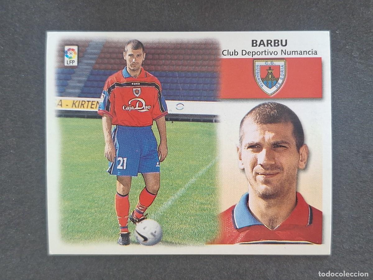 Football Stickers: L5 BARBU C. D. NUMANCIA COLOCA LIGA ESTE 1999 2000 99 00 NUNCA PEGADO SIN PEGAR