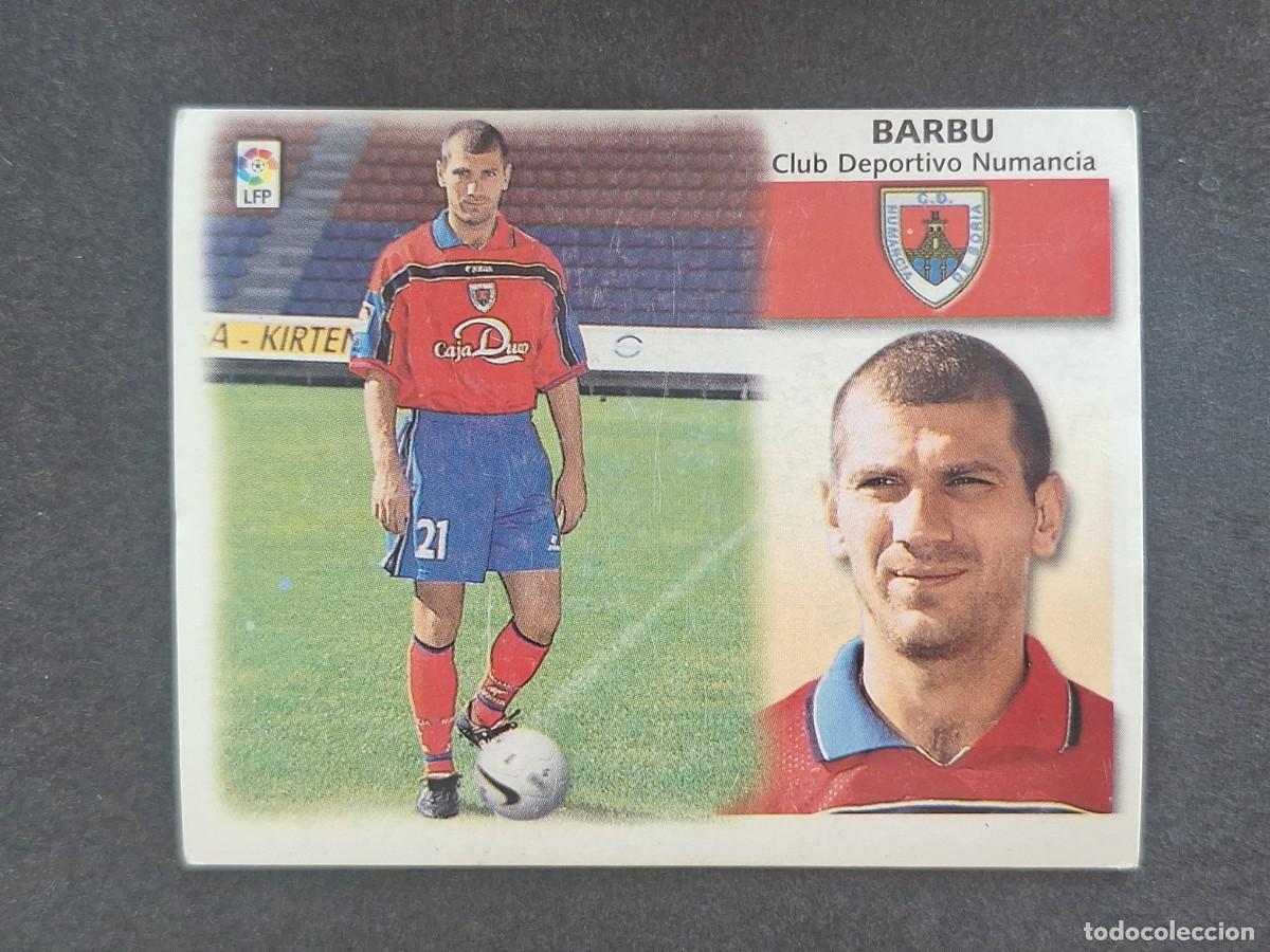Football Stickers: L5 BARBU C. D. NUMANCIA COLOCA LIGA ESTE 1999 2000 99 00 NUNCA PEGADO SIN PEGAR