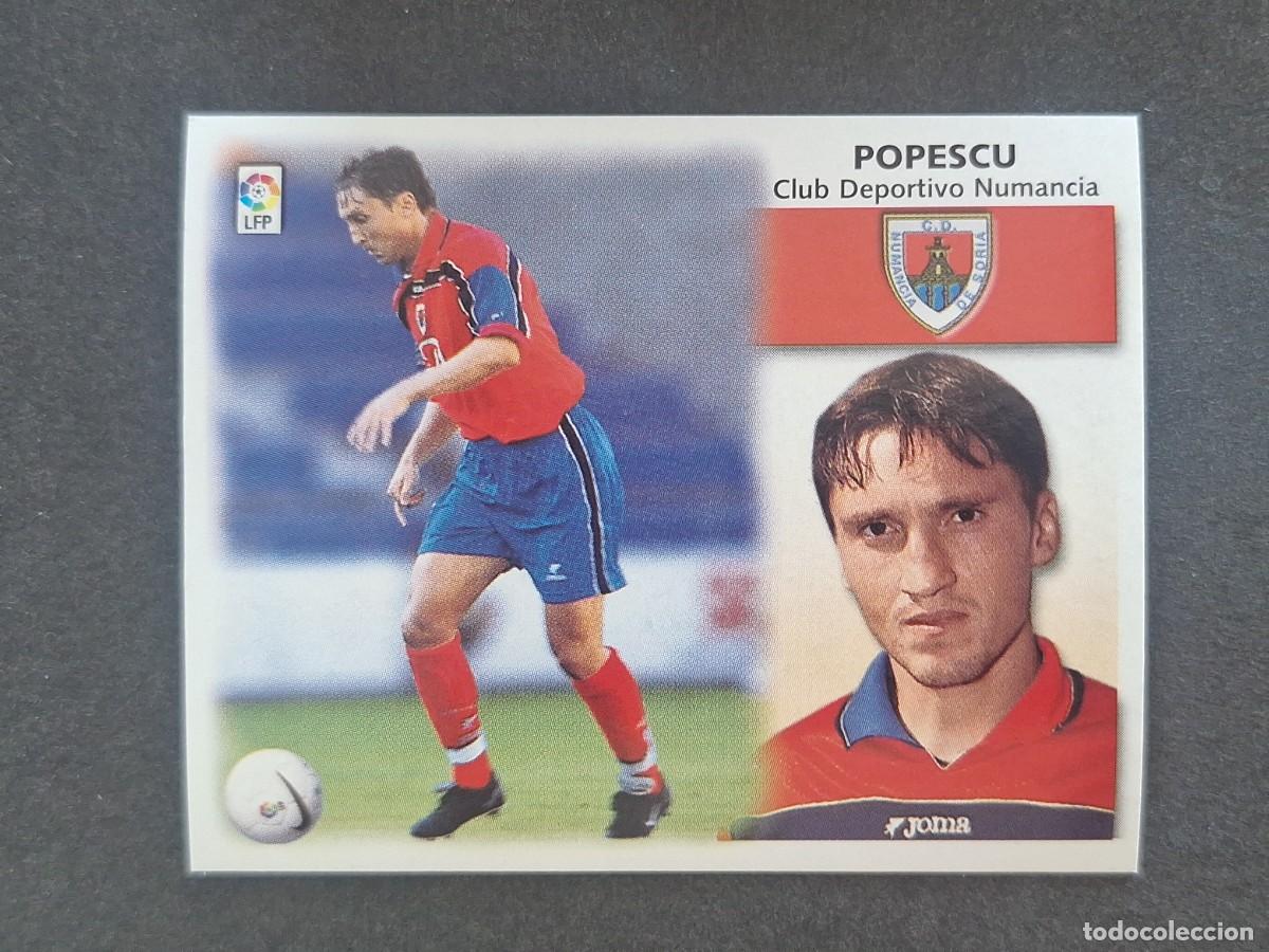Cromos de f&uacute;tbol: L5 POPESCU C. D. NUMANCIA COLOCA LIGA ESTE 1999 2000 99 00 NUNCA PEGADO SIN PEGAR