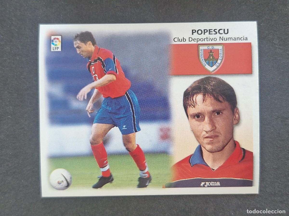 Cromos de f&uacute;tbol: L5 POPESCU C. D. NUMANCIA COLOCA LIGA ESTE 1999 2000 99 00 NUNCA PEGADO SIN PEGAR