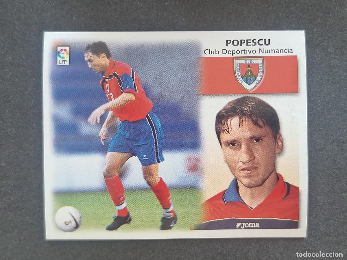 Cromos de f&uacute;tbol: L5 POPESCU C. D. NUMANCIA COLOCA LIGA ESTE 1999 2000 99 00 NUNCA PEGADO SIN PEGAR