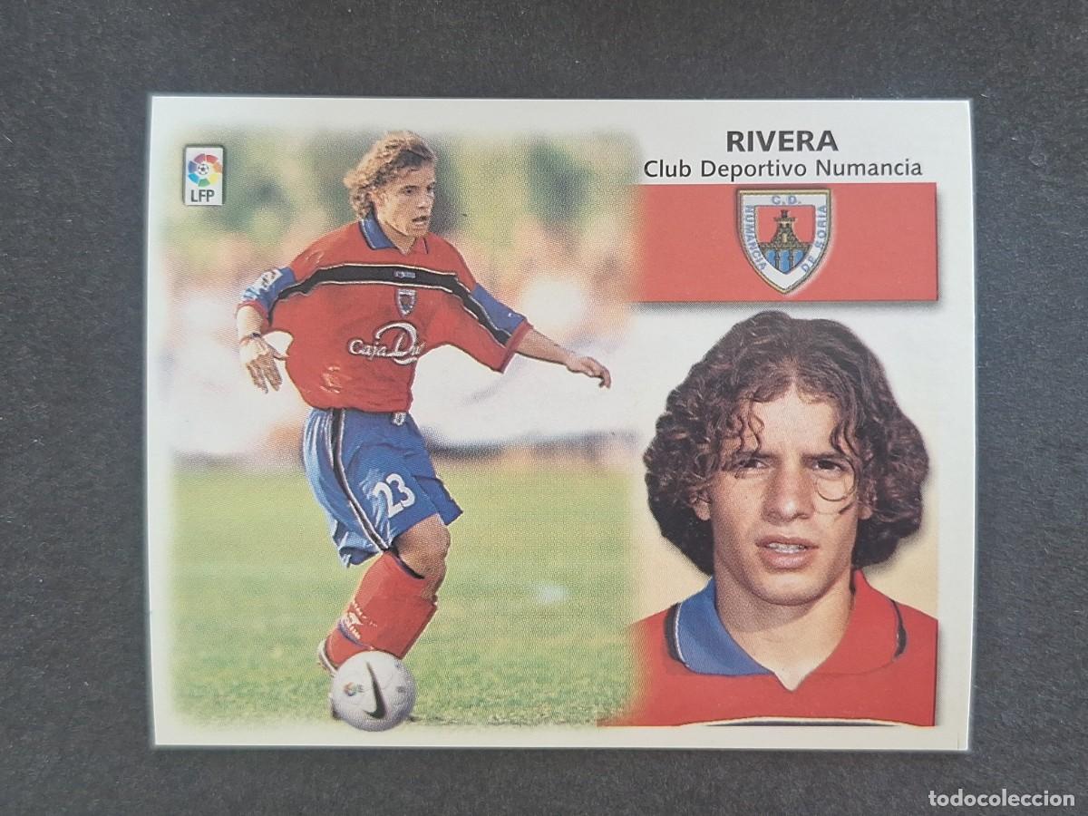 Cromos de f&uacute;tbol: L5 RIVERA C. D. NUMANCIA COLOCA LIGA ESTE 1999 2000 99 00 NUNCA PEGADO SIN PEGAR