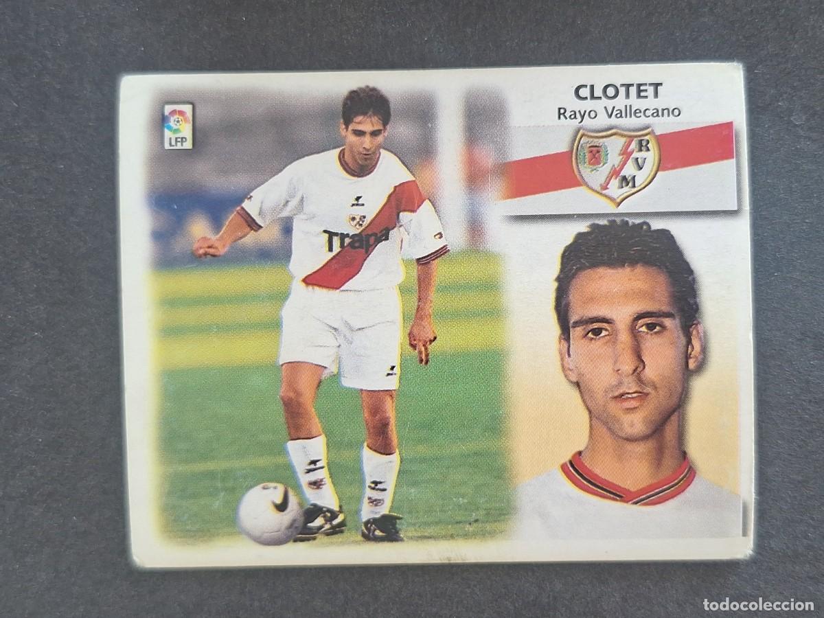 Cromos de f&uacute;tbol: L5 CLOTET RAYO VALLECANO COLOCA LIGA ESTE 1999 2000 99 00 NUNCA PEGADO SIN PEGAR