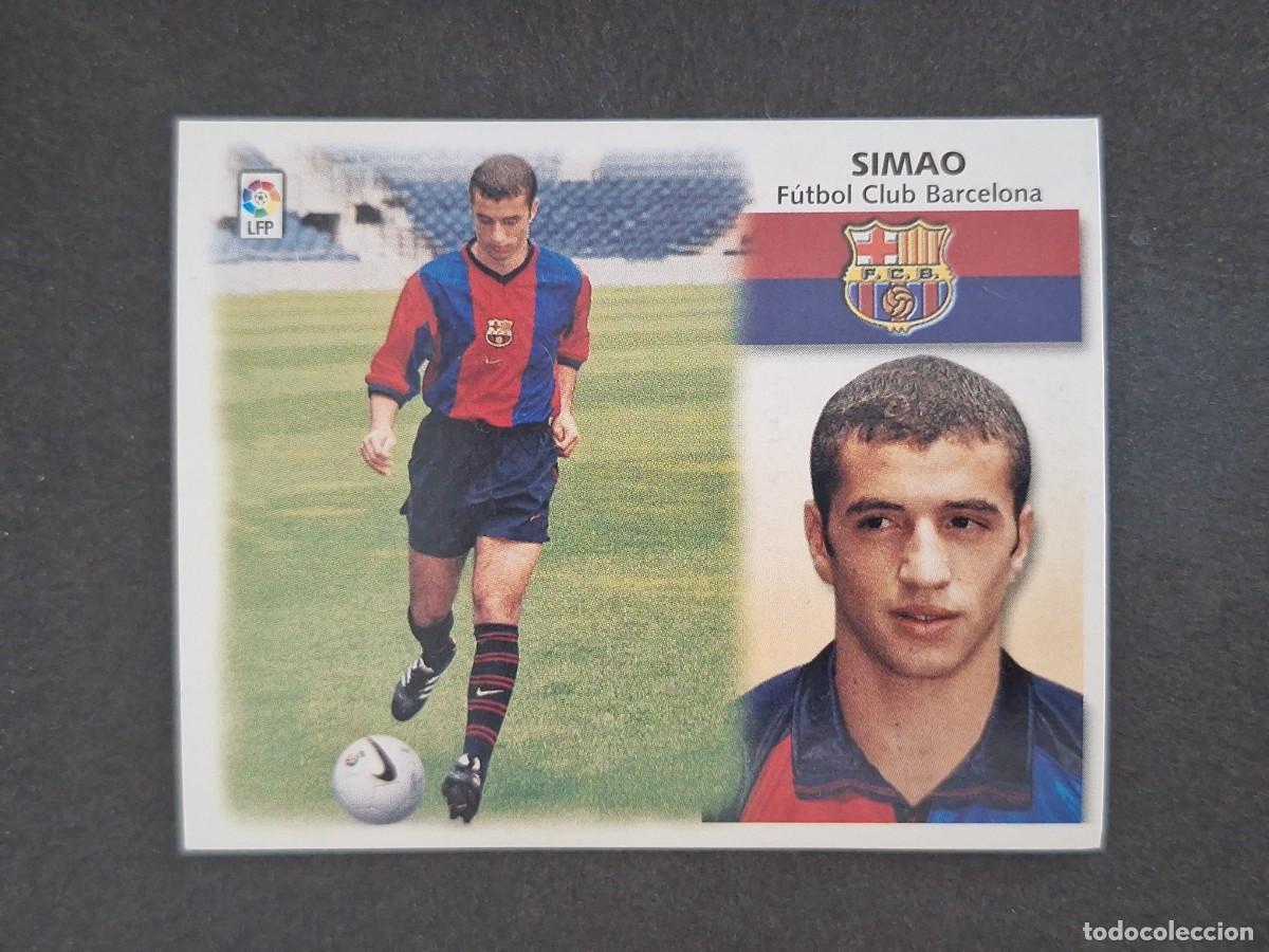 Cromos de f&uacute;tbol: L5 SIMAO F. C. BARCELONA FICHAJE 1 LIGA ESTE 1999 2000 99 00 NUNCA PEGADO SIN PEGAR
