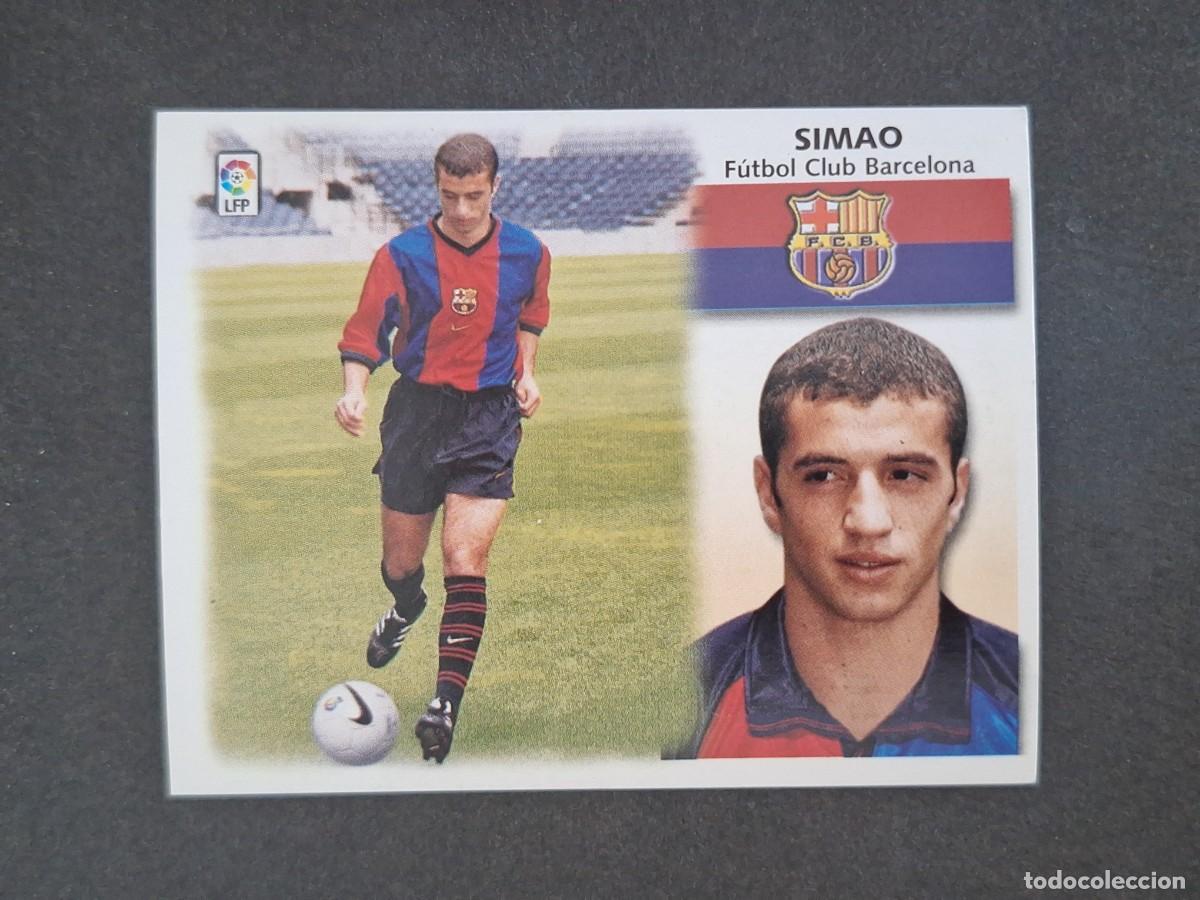 Cromos de f&uacute;tbol: L5 SIMAO F. C. BARCELONA FICHAJE 1 LIGA ESTE 1999 2000 99 00 NUNCA PEGADO SIN PEGAR