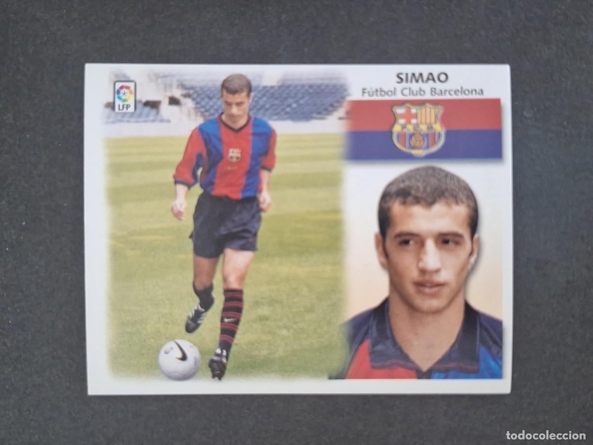 Cromos de f&uacute;tbol: L5 SIMAO F. C. BARCELONA FICHAJE 1 LIGA ESTE 1999 2000 99 00 NUNCA PEGADO SIN PEGAR