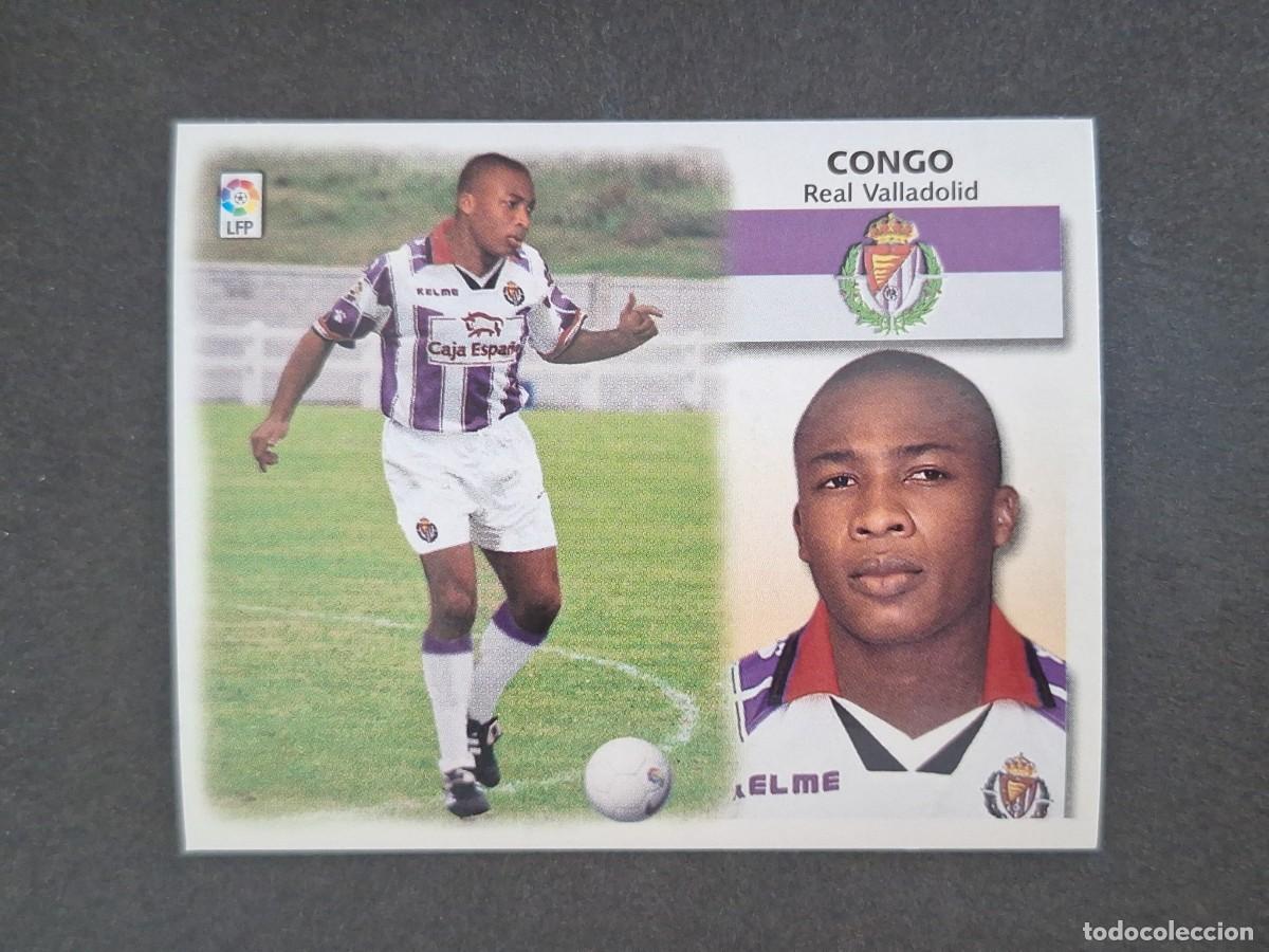 Cromos de f&uacute;tbol: L5 CONGO REAL VALLADOLID FICHAJE 1 BIS LIGA ESTE 1999 2000 99 00 NUNCA PEGADO SIN PEGAR