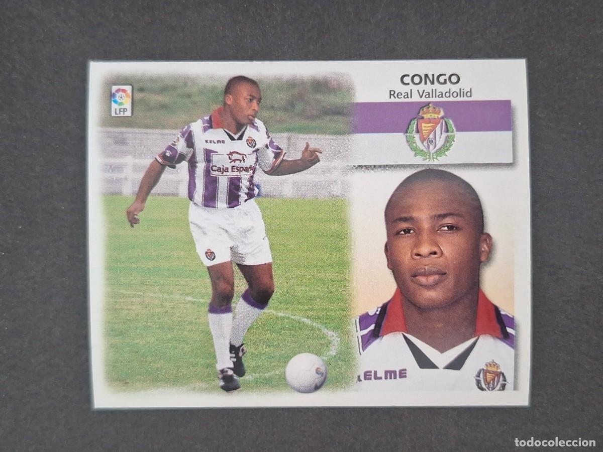Cromos de f&uacute;tbol: L5 CONGO REAL VALLADOLID FICHAJE 1 BIS LIGA ESTE 1999 2000 99 00 NUNCA PEGADO SIN PEGAR
