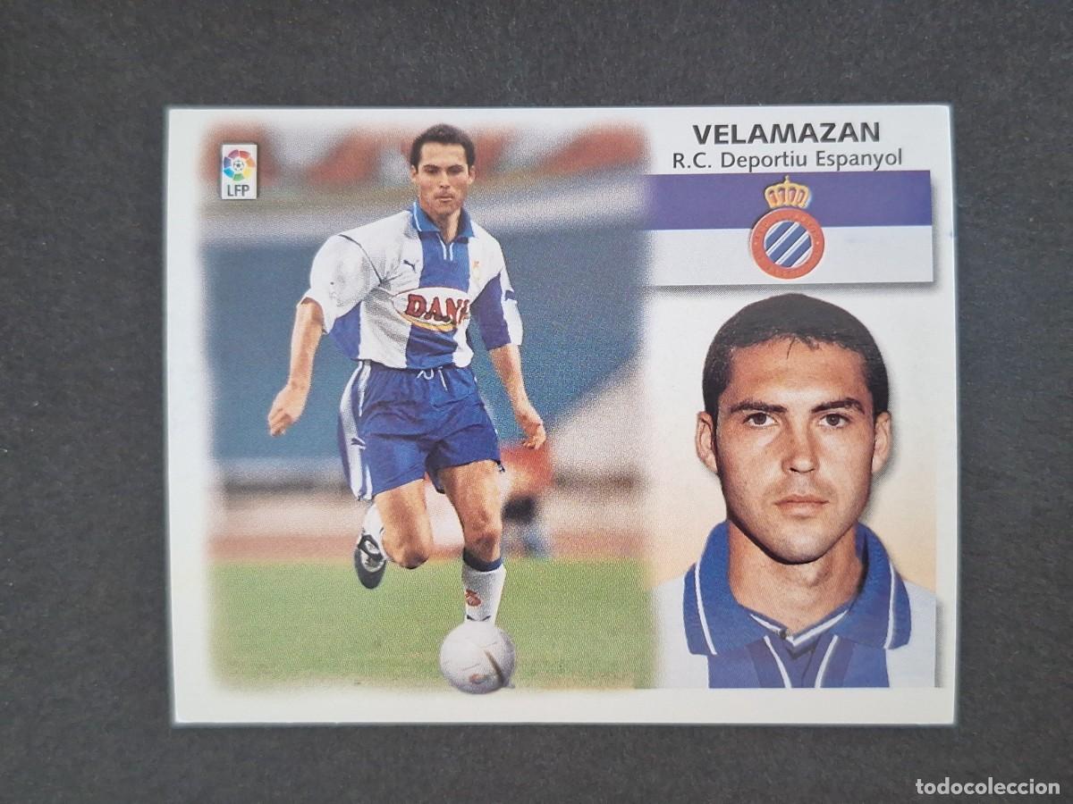 Cromos de f&uacute;tbol: L5 VELAMAZAN R. C. D. ESPA&Ntilde;OL FICHAJE 2 LIGA ESTE 1999 2000 99 00 NUNCA PEGADO SIN PEGAR