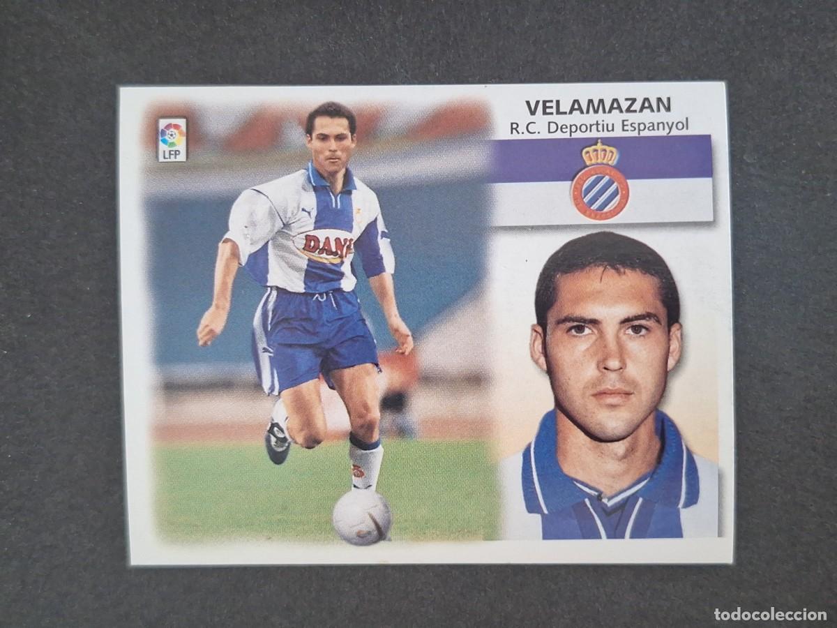 Cromos de f&uacute;tbol: L5 VELAMAZAN R. C. D. ESPA&Ntilde;OL FICHAJE 2 LIGA ESTE 1999 2000 99 00 NUNCA PEGADO SIN PEGAR