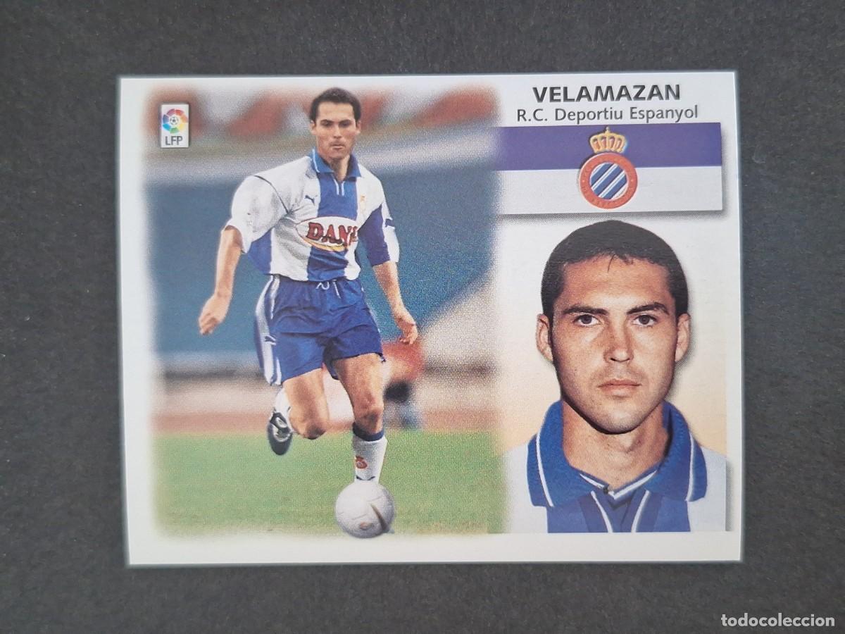 Cromos de f&uacute;tbol: L5 VELAMAZAN R. C. D. ESPA&Ntilde;OL FICHAJE 2 LIGA ESTE 1999 2000 99 00 NUNCA PEGADO SIN PEGAR