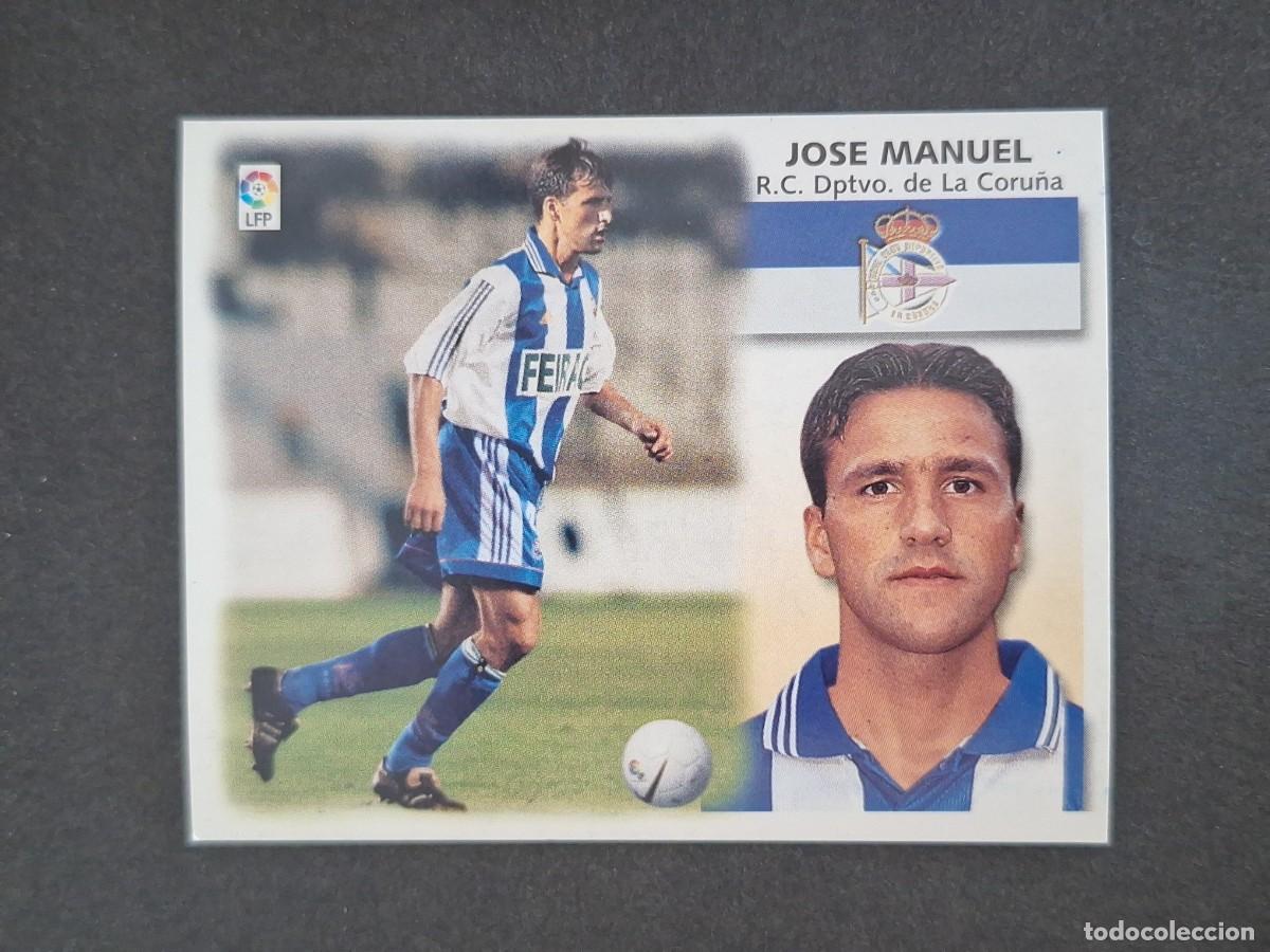 Cromos de f&uacute;tbol: L5 JOSE MANUEL DEPORTIVO DE LA CORU&Ntilde;A FICHAJE 4 LIGA ESTE 1999 2000 99 00 NUNCA PEGADO SIN PEGAR