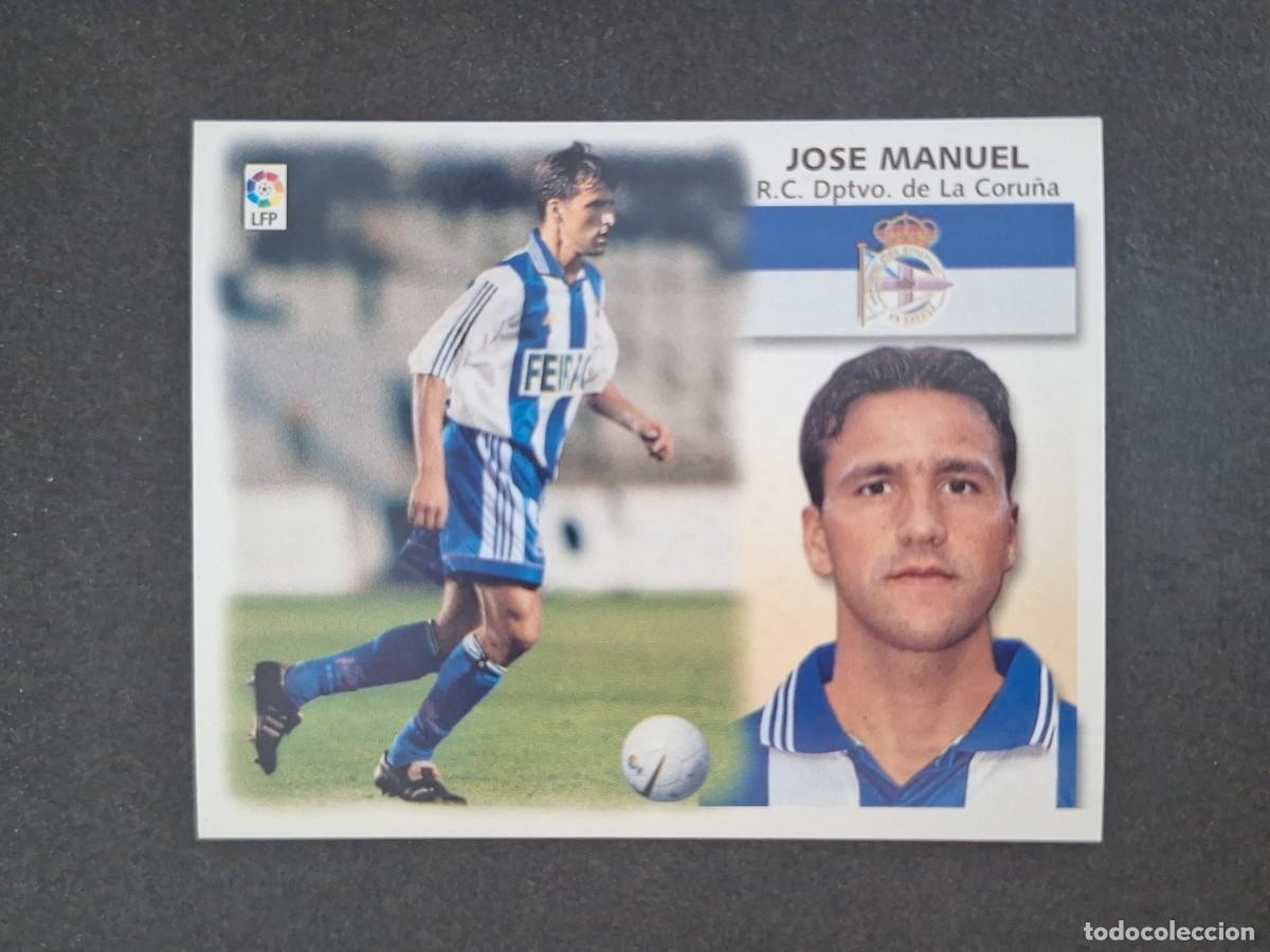 Cromos de f&uacute;tbol: L5 JOSE MANUEL DEPORTIVO DE LA CORU&Ntilde;A FICHAJE 4 LIGA ESTE 1999 2000 99 00 NUNCA PEGADO SIN PEGAR