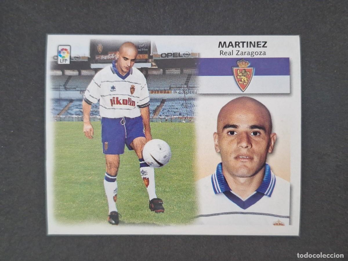 Cromos de f&uacute;tbol: L5 MARTINEZ REAL ZARAGOZA FICHAJE 6 BIS LIGA ESTE 1999 2000 99 00 NUNCA PEGADO SIN PEGAR